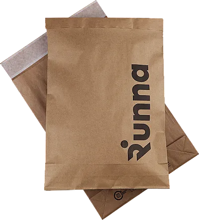 Branded mailing bag example