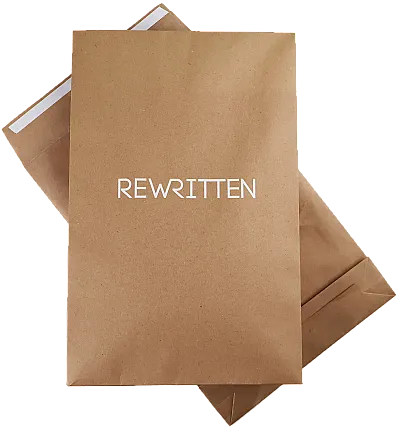 Medium luxury mailer with white print